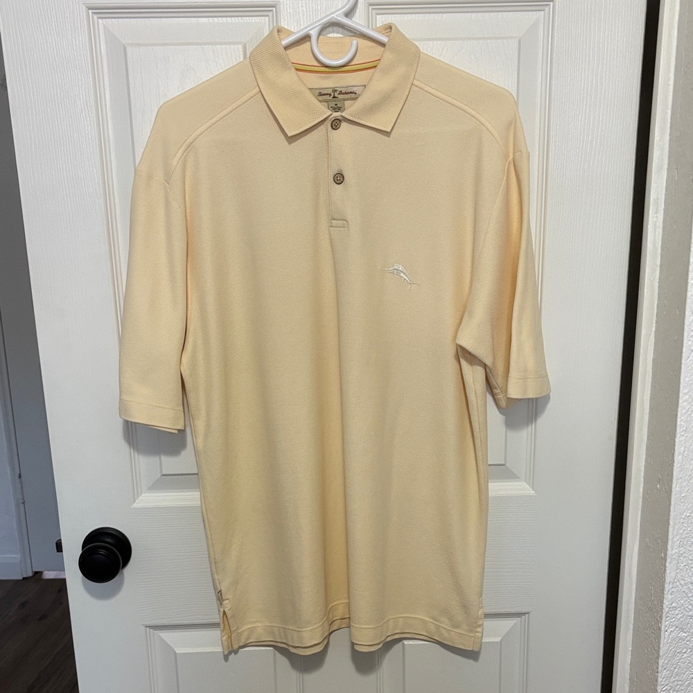 Tommy Bahama Soft Muted Yellow Polo Shirt